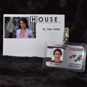TV Series House MD Screen Accurate Replica Collector &quot;Dr. Lisa Cuddy&quot; Hospital ID Prop
