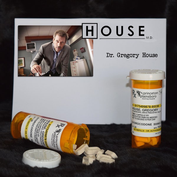 TV Show House MD Screen Accurate Replica "Gregory House" Candy Prop Bottle