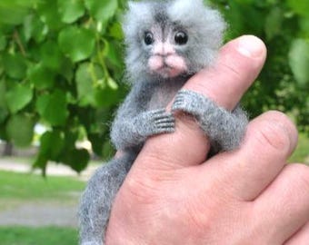 Hecho a pedido, Mono, Regalos, Mono tití, Mono miniatura, Tití