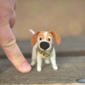 Made to order Miniature dog, Dog for doll, Animal for doll, Cute dog, Pet, Felted dog, Felted pet, ,Dog for a dollhouse, Miniature, Terrier