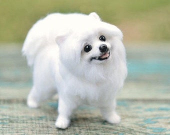 手作りスピッツのぬいぐるみ犬：重みのあるテディベア - Etsy 日本