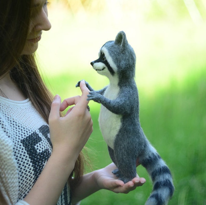 Made to order Raccoon felted Raccoon cook Raccoon chef Raccoon | Etsy