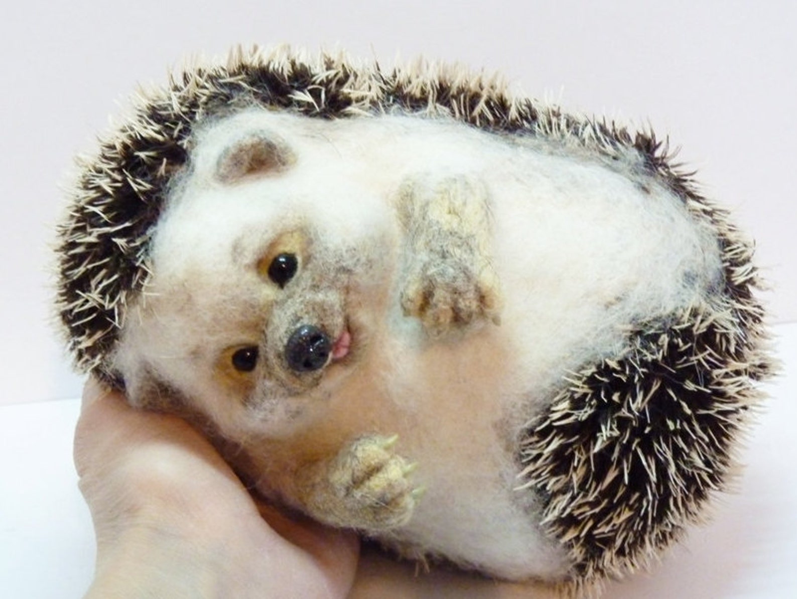 Needle felted hedgehog MADE TO ORDER Needle felted animal Etsy