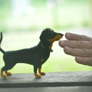 Made to order Needle felted dog Needle felted animal Miniature dog Funny dog Cute dog Portrait pet Dog animal Dachshund dog Dachshund pet