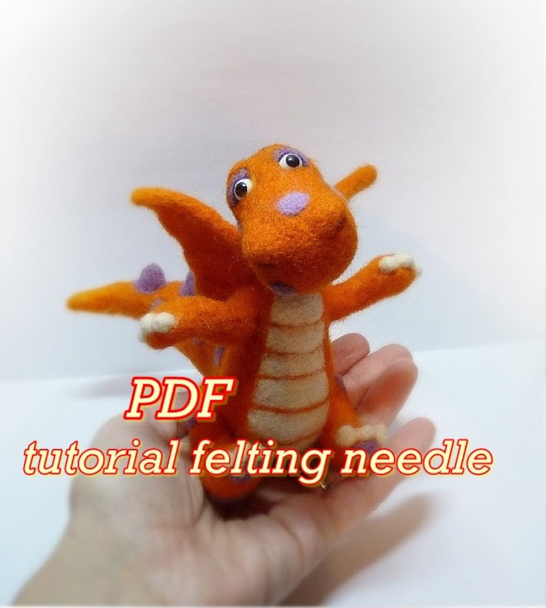 PDF TUTORIAL Needle Felted Dragon Tutorial Dragon Needle Etsy