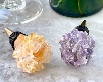 Tapón De Botella, Regalo Del Amante Del Vino, Regalo De Cumpleaños, Tapón De Botella De Vino De Cristal, Cristales Curativos, Regalos Significativos, Accesorios De Barware