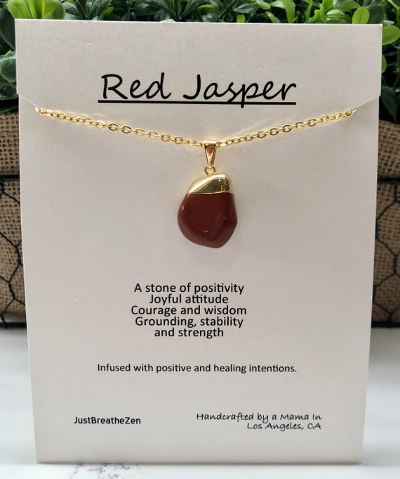 Red Jasper Polished Gemstone Pendulum - Grounding Earth Energy – Crystal  Gemstone Shop