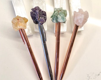 Ostern Geschenk, Osterkorb Stuffers, Kristall Stift, Kugelschreiber, JustBreatheZen, Edelstein Stift, Ausgefallener Stift, Manifestation Geschenk, Edelstein Geschenk