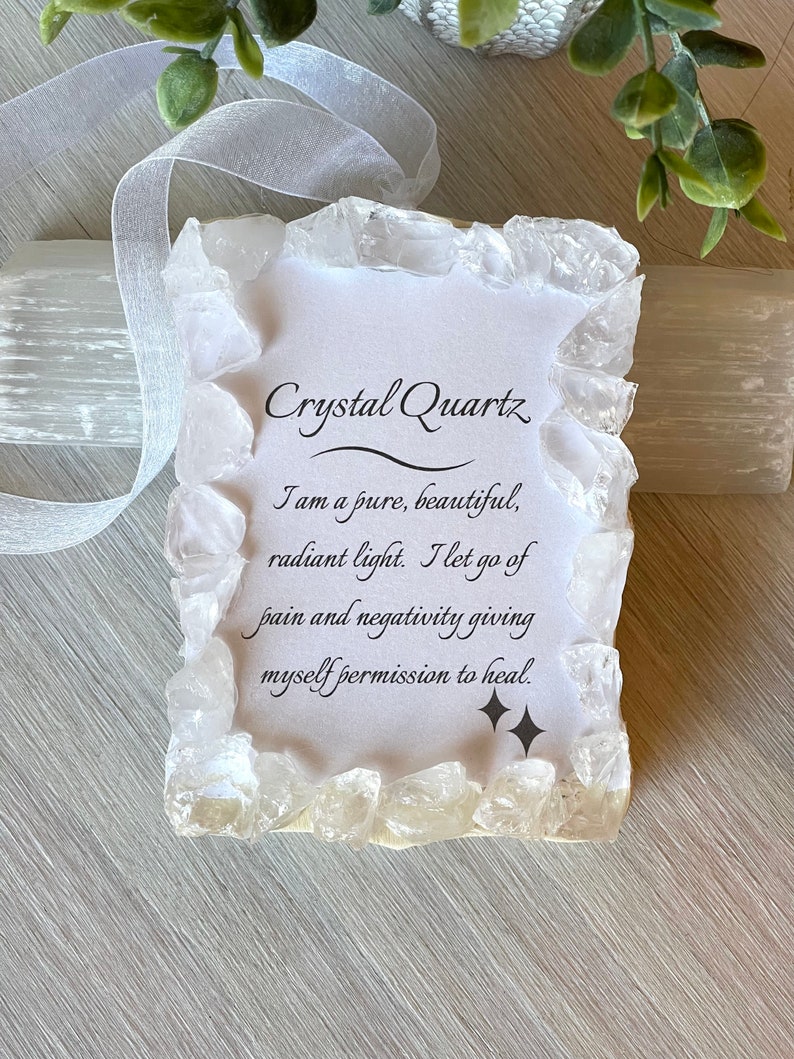 Negativity Ribbon Affirmation Wall Art, Crystal Wall Decor, Encouraging Gift Ideas ...