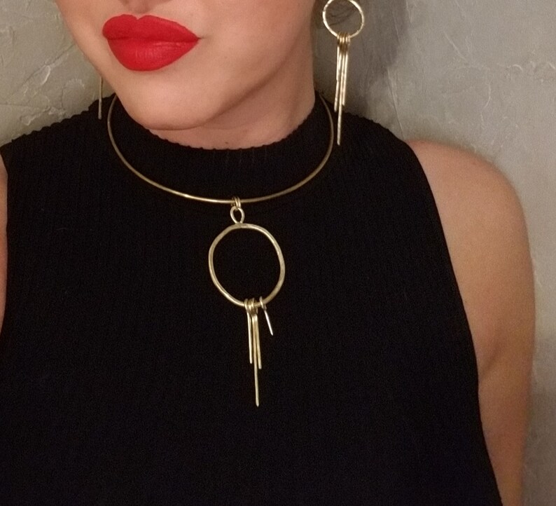 Collar necklacestatement necklacebobo necklace bohemian chic necklaceAfrican necklace