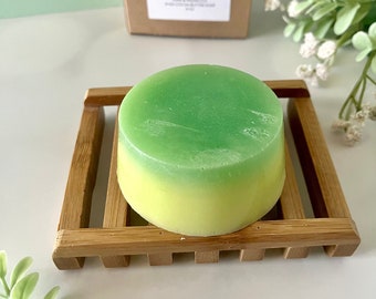 Pear Prosecco Shea Butter Cocoa Butter Glycerin Round Soap Bar - Handcrafted Artisan Summer Soap Gift - Spa Soap Gift