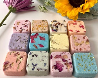Bath Bomb Spa Gift Set of 12, Natural Aromatherapy Botanical Spa Bath Bombs, Spa Gift for Her Him