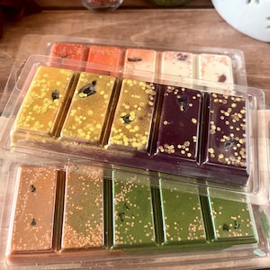 Strong Scented Crystal Snap Bar Soy Wax Melts - Fall Autumn Soy Wax Melt Bar - Hand Poured Specialty Wax Melts - Aromatherapy Soy Melts