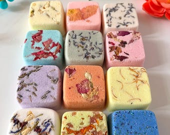 Bath Bombs Gift Set of 12,  Aromatherapy Spa Bath Bomb Gift for Beauty Guru, Natural Pampering Bath Bombs Spa Gift Box, Summer Spa Bath