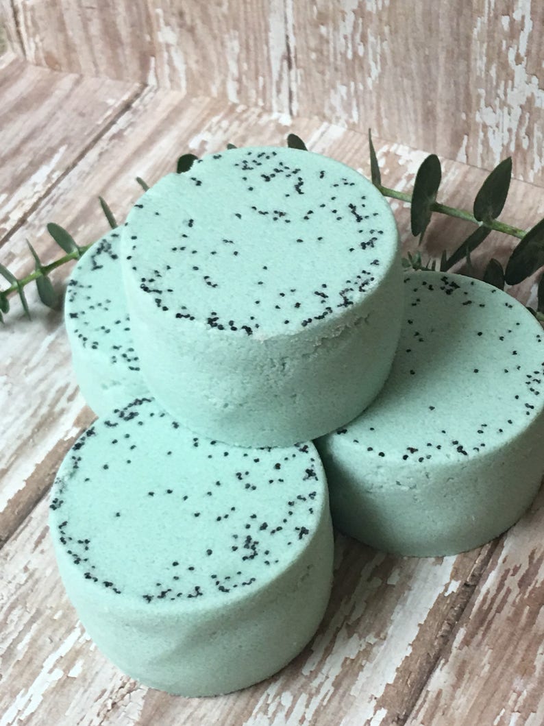 Eucalyptus Shower Steamer Bath Bomb aromatherapy Shower Etsy