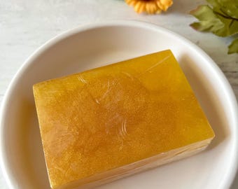Citrus Glycerin Soap, Tangerine Mandarin Orange Lemon Soap Bar, Natural Aromatherapy Uplifting Soap