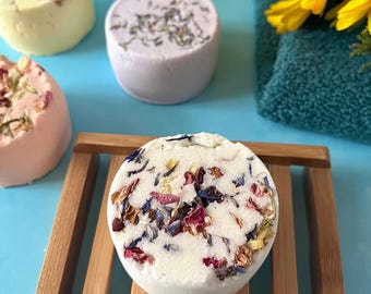 Shower Steamer Bath Bomb 4 oz Gift - Spa Bath Soak Gift Box - Aromatherapy Wellness Shower Bombs - Summer Bath and Body Bridesmaid Box