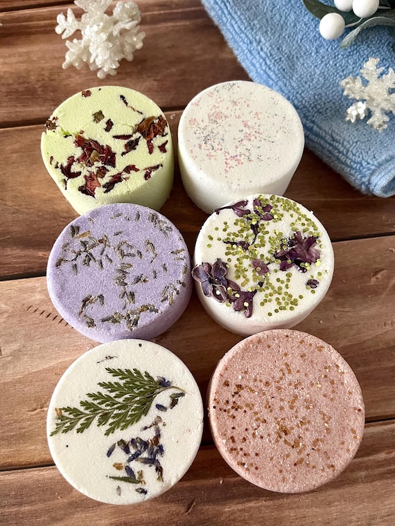 Aromatherapy Shower Steamer Natural Bath Bombs - Home Spa Zen Bath Shower Gift Set of 6 - Botanical Spa Stress...