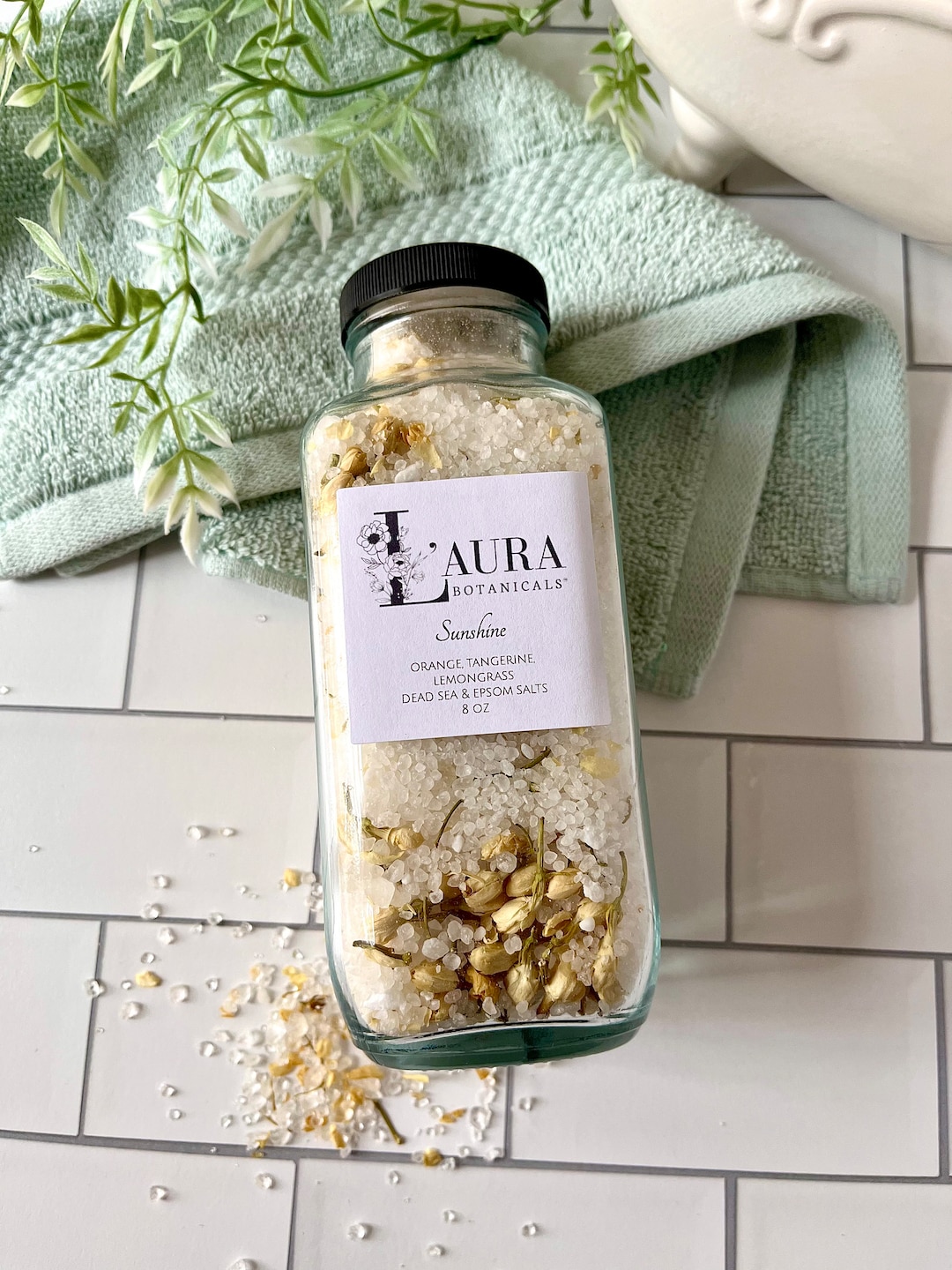 Aromatherapy Bath Salt Soak Natural Spa Bath Salts Home Spa Zen Bath