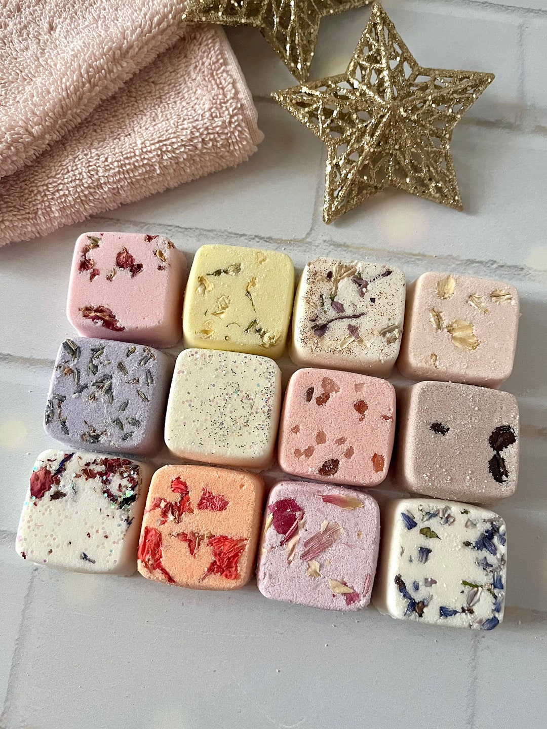 Bath Bomb Spa Gift Set of 12, Natural Aromatherapy Botanical Spa Bath