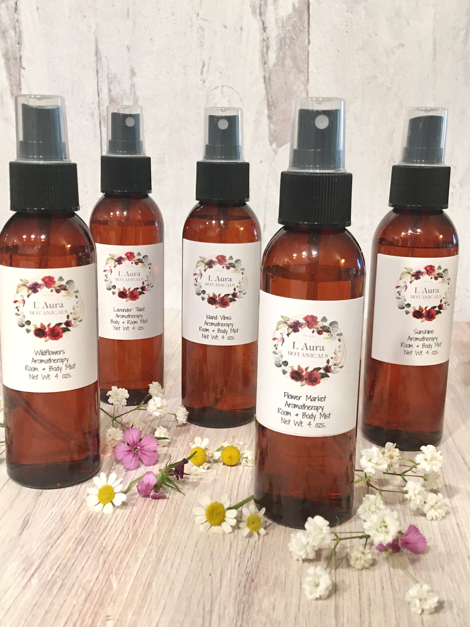 Aromatherapy Shower Spray Body Mist Botanical Selfcare Etsy