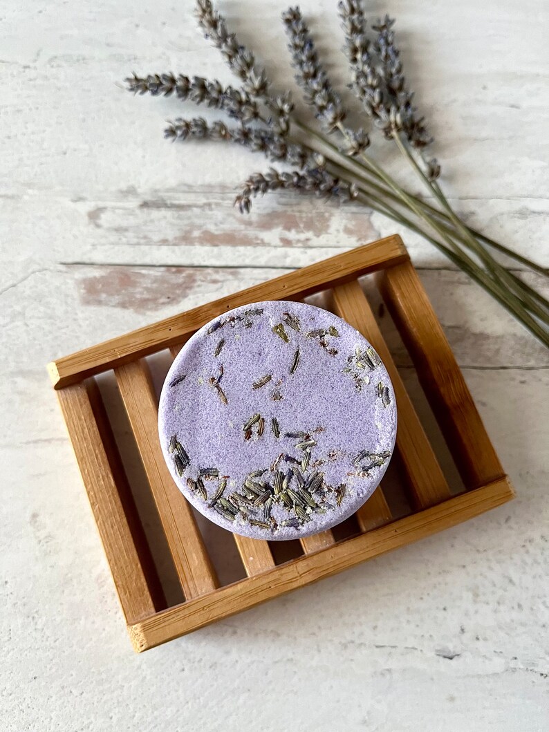 Lavender Shower Steamers - Lavender Bathbomb Shower Steamers - Aromatherapy Shower Bombs - 4 oz Bathbomb Spa Shower Melts - Shower Favors image 2