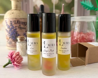Perfume Essential Oil Roll On - Natural Aromatherapy Perfume 10 ml - Bath and Beauty - Botanical Roll On - Perfume Oil