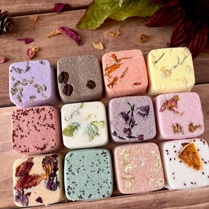 Bath Bomb Spa Gift Set of 12, Natural Aromatherapy Botanical Spa Bath Bombs, Spa Gift for Her Him, Gift Fall Bath Bombs, Gift for Teacher