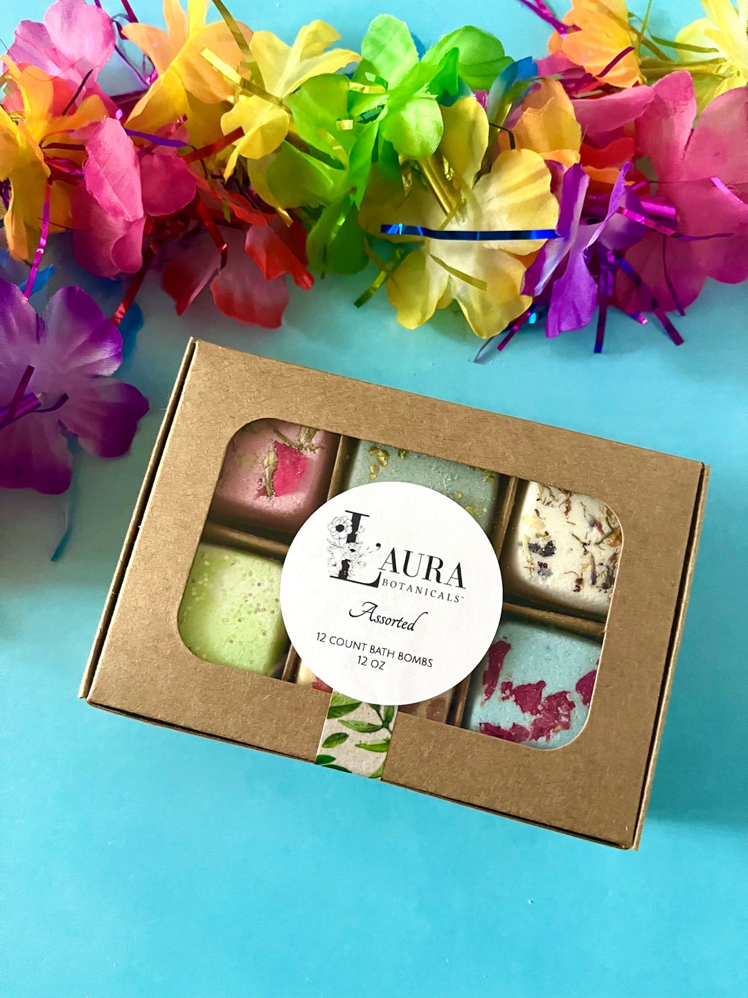 Mini Assorted Bath Bombs Gift Box Spa Self Care Pick Me up Etsy