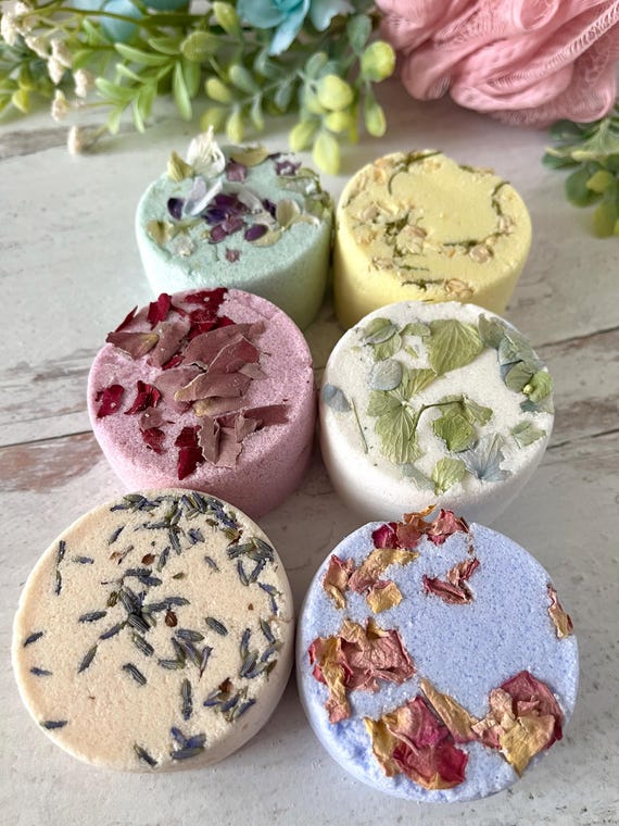 Aromatherapy Shower Steamer Natural Bath Bombs - Home Spa Zen Bath Shower Gift Set of 6 - Botanical Spa Stress...