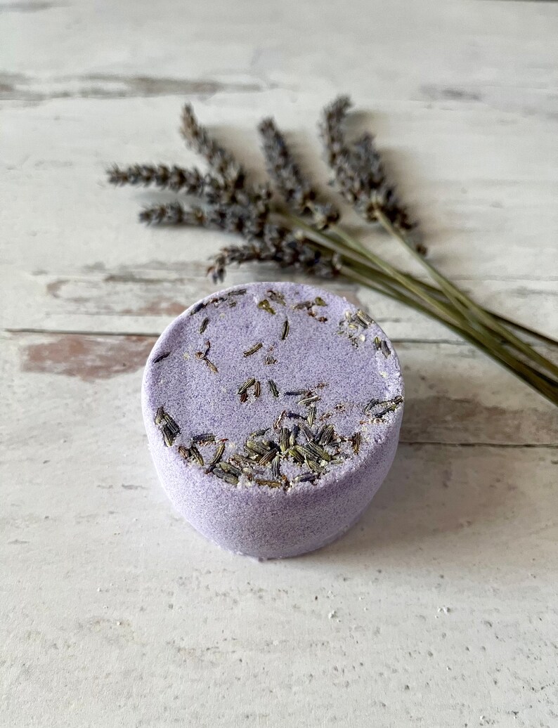 Lavender Shower Steamers - Lavender Bathbomb Shower Steamers - Aromatherapy Shower Bombs - 4 oz Bathbomb Spa Shower Melts - Shower Favors image 1