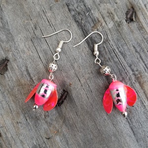 Spin n glo corky fishing lure earrings ... fishing earrings .. fishing lure jewelry