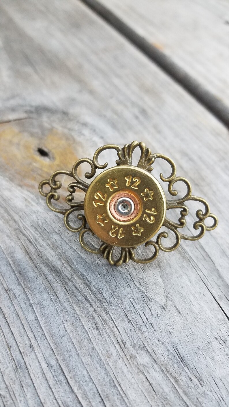 12 gauge shotgun shell ring...shooting jewelry .. 12 gauge Etsy