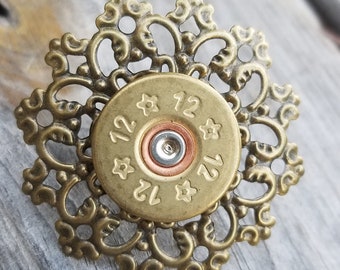 12 gauge shotgun shell ring...shooting jewelry .. 12 gauge jewelry .. shotgun shell ring .. shooting jewelry