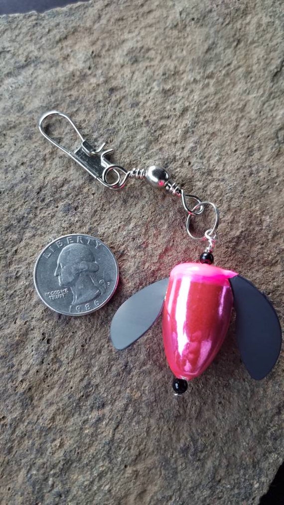 KEYCHAIN With Spin N Glo Corky Fishing Lure Charm and Barrel Swivel With  Interlock Snap..fishing Lure Key Chain -  Canada