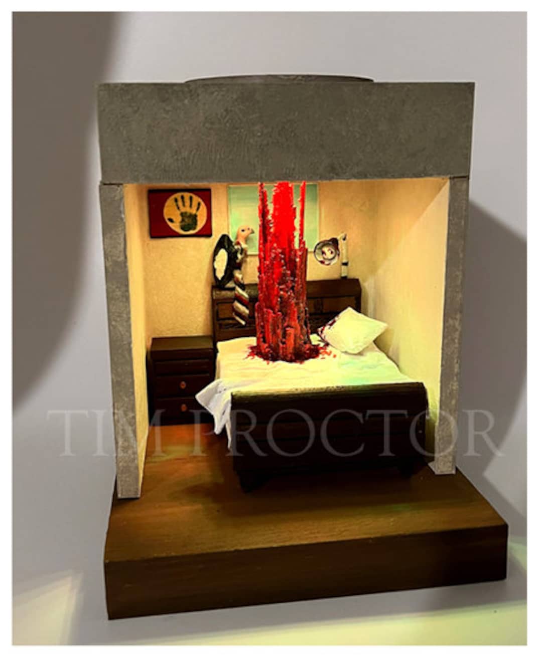 A Nightmare on Elm Street Glen Death Scene Light up Diorama Etsy