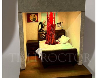 Elmstreet Glen death scene light up diorama