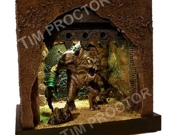 Rancor deluxe light up diorama