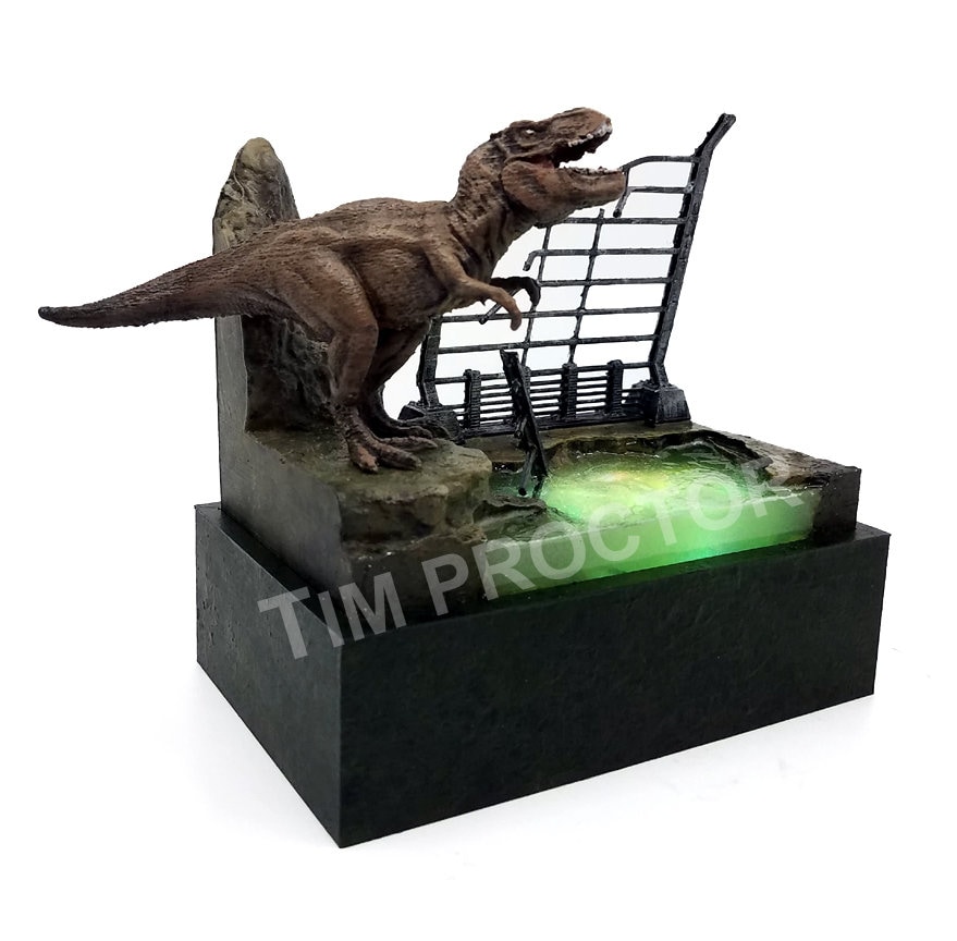 t rex breakout statue