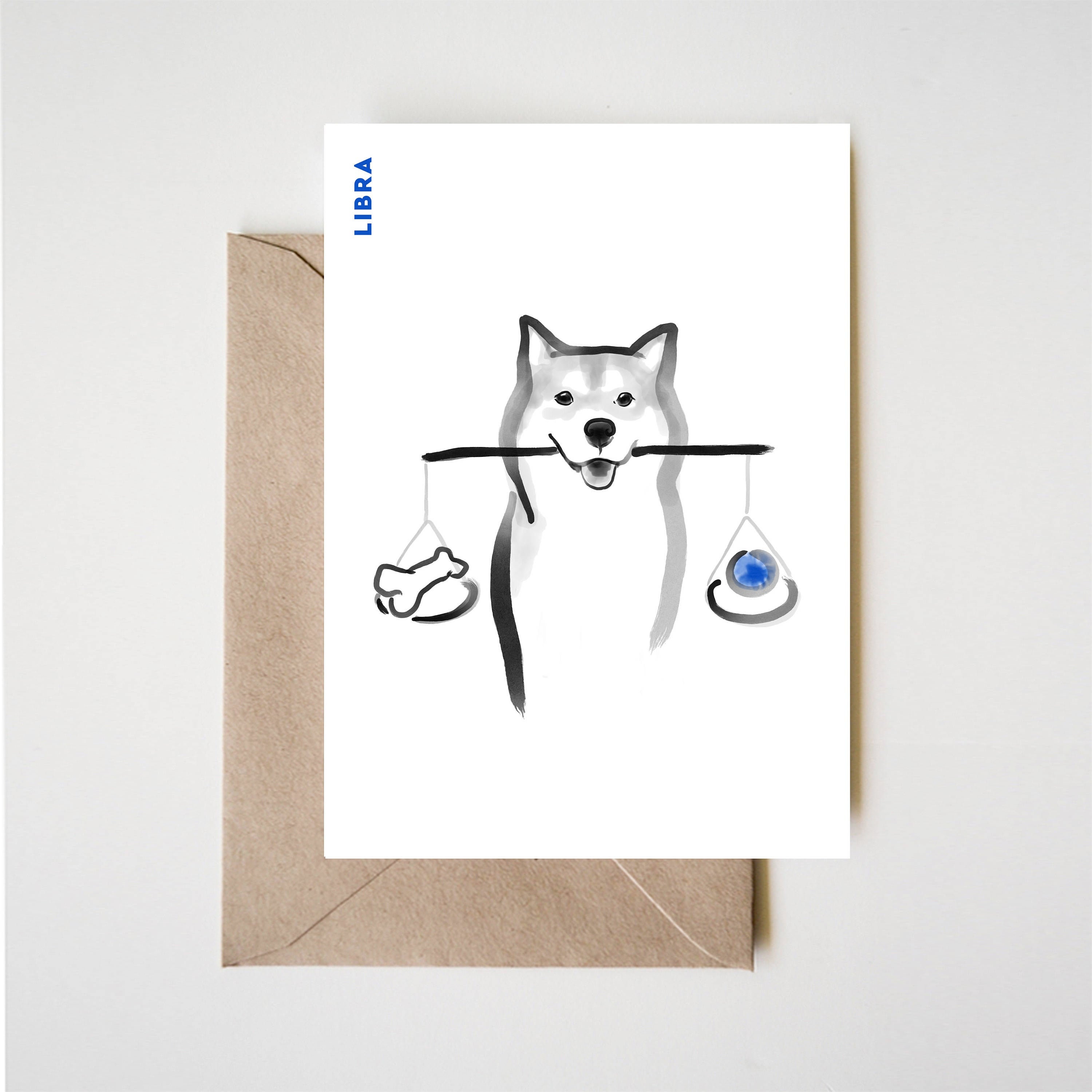 Libra Shiba Card Horoscope Dog Sumi E Ink Painting Zen B W Etsy Libra Shiba Card Horoscope Dog Sumi E Ink Painting Zen B W Etsy