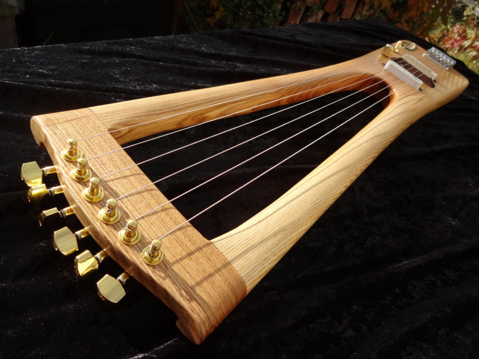 Unique Solid Electric Saxon Lyre Hand Built From Reclaimed Etsy