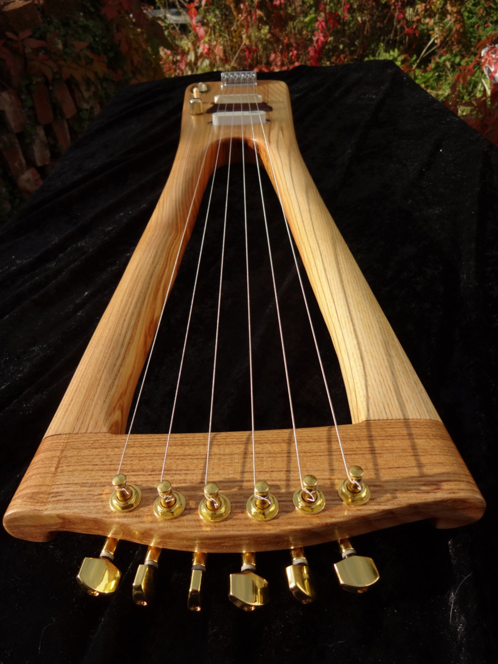 Unique Solid Electric Saxon Lyre Hand Built From Reclaimed Etsy
