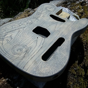 unique custom made telecaster style guitar bodies image 1