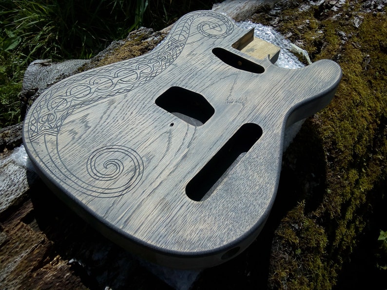 unique custom made telecaster style guitar bodies image 1