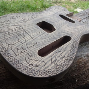 unique custom made telecaster style guitar bodies image 10