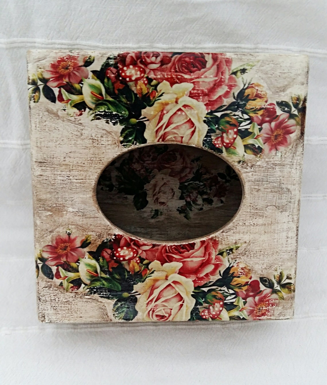 Napkin holder Napkin box Napkins 15x15 box Square box Etsy España