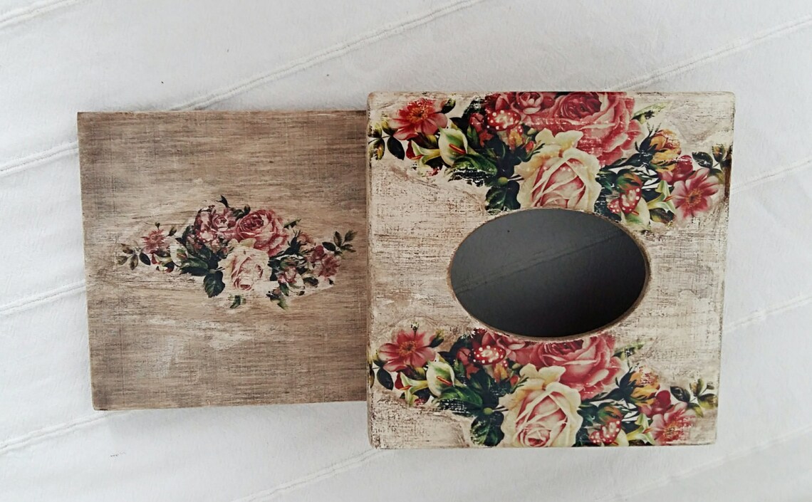 Napkin holder Napkin box Napkins 15x15 box Square box Etsy España
