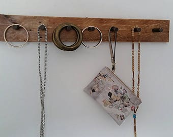 Jewelry organizer, Jewelry hange, Hanger for necklaces, Hanger, Wooden hanger, Two color hanger, Hangs necklaces,Jewelry in order,Home decor