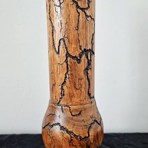 Vase, Round vase, Wooden vase, Wooden home decor, Round wooden vase, Wood vase,Lichtenber rays, Drided flower vase,  Gift,Lichtenberg