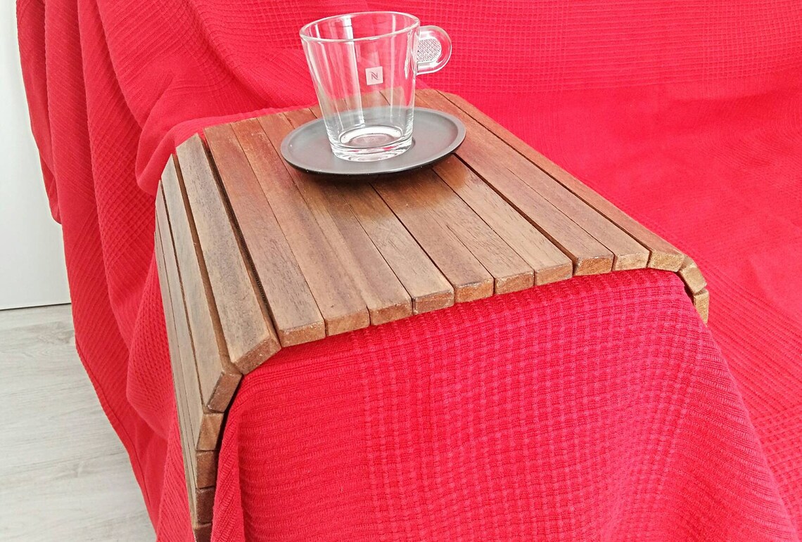 Sofa Tray Wooden Tray Flexible Chair Tray Wooden TV Tray Etsy